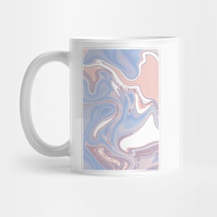 Blue & Rose Abstract Pattern Mug